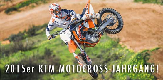 2015er KTM MOTOCROSS-JAHRGANG!  2015