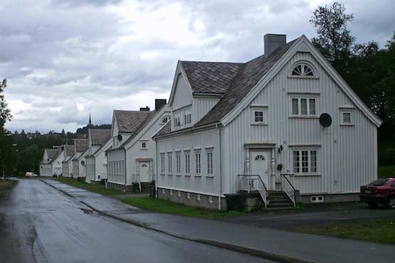 Straße in Trondheim